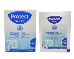 Protect Wipes Μαντηλάκια Καθαρισμού 85% 10 τμχ