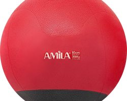 Amila Gymball 65cm Μπάλα Γυμναστικής Κόκκινη με Βάρος