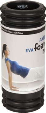 Amila Κύλινδρος Ισορροπίας Foam Roller Plexus 14x33cm Μαύρο - Image 2
