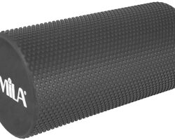 Amila Κύλινδρος Ισορροπίας Foam Roller Pro 15x30cm Μαύρο