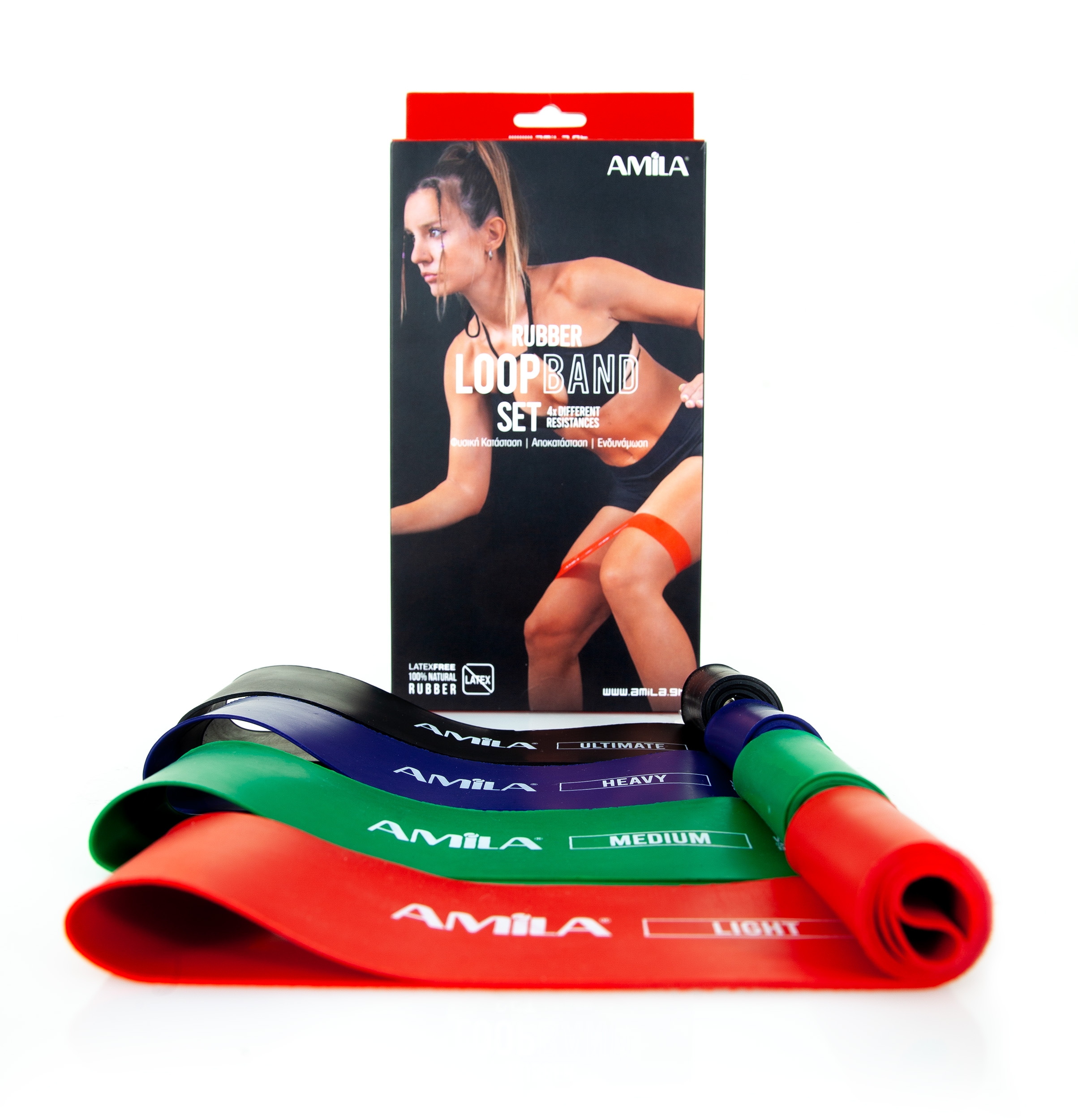 Amila Σετ Λάστιχα Αντίστασης Rubber Loop Band - Image 3